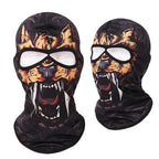 Double Eye Hole Animal Head Hat Horror Role-Playing Full Face Mask Riding Hunting Balaclava Sweat-Absorbent And Breathable Scarf Dustproof Headgear Unisex Cycling Equipment Racing Breather Mask Tactical Airsoft Cap Scarf Mask Ski Hat Spring Summer For Men Stevvex