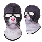 Double Eye Hole Animal Head Hat Horror Role-Playing Full Face Mask Riding Hunting Balaclava Sweat-Absorbent And Breathable Scarf Dustproof Headgear Unisex Cycling Equipment Racing Breather Mask Tactical Airsoft Cap Scarf Mask Ski Hat Spring Summer For Men Stevvex