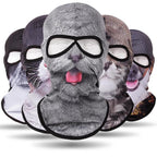 Double Eye Hole Animal Head Hat Horror Role-Playing Full Face Mask Riding Hunting Balaclava Sweat-Absorbent And Breathable Scarf Dustproof Headgear Unisex Cycling Equipment Racing Breather Mask Tactical Airsoft Cap Scarf Mask Ski Hat Spring Summer For Men Stevvex