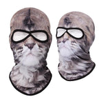 Double Eye Hole Animal Head Hat Horror Role-Playing Full Face Mask Riding Hunting Balaclava Sweat-Absorbent And Breathable Scarf Dustproof Headgear Unisex Cycling Equipment Racing Breather Mask Tactical Airsoft Cap Scarf Mask Ski Hat Spring Summer For Men Stevvex