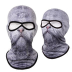 Double Eye Hole Animal Head Hat Horror Role-Playing Full Face Mask Riding Hunting Balaclava Sweat-Absorbent And Breathable Scarf Dustproof Headgear Unisex Cycling Equipment Racing Breather Mask Tactical Airsoft Cap Scarf Mask Ski Hat Spring Summer For Men Stevvex
