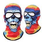 Double Eye Hole Animal Head Hat Horror Role-Playing Full Face Mask Riding Hunting Balaclava Sweat-Absorbent And Breathable Scarf Dustproof Headgear Unisex Cycling Equipment Racing Breather Mask Tactical Airsoft Cap Scarf Mask Ski Hat Spring Summer For Men Stevvex