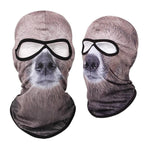 Double Eye Hole Animal Head Hat Horror Role-Playing Full Face Mask Riding Hunting Balaclava Sweat-Absorbent And Breathable Scarf Dustproof Headgear Unisex Cycling Equipment Racing Breather Mask Tactical Airsoft Cap Scarf Mask Ski Hat Spring Summer For Men Stevvex