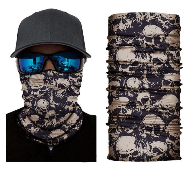 Double Eye Hole Animal Head Hat Horror Role-Playing Full Face Mask Riding Hunting Balaclava Sweat-Absorbent And Breathable Scarf Dustproof Headgear Unisex Cycling Equipment Racing Breather Mask Tactical Airsoft Cap Scarf Mask Ski Hat Spring Summer For Men Stevvex