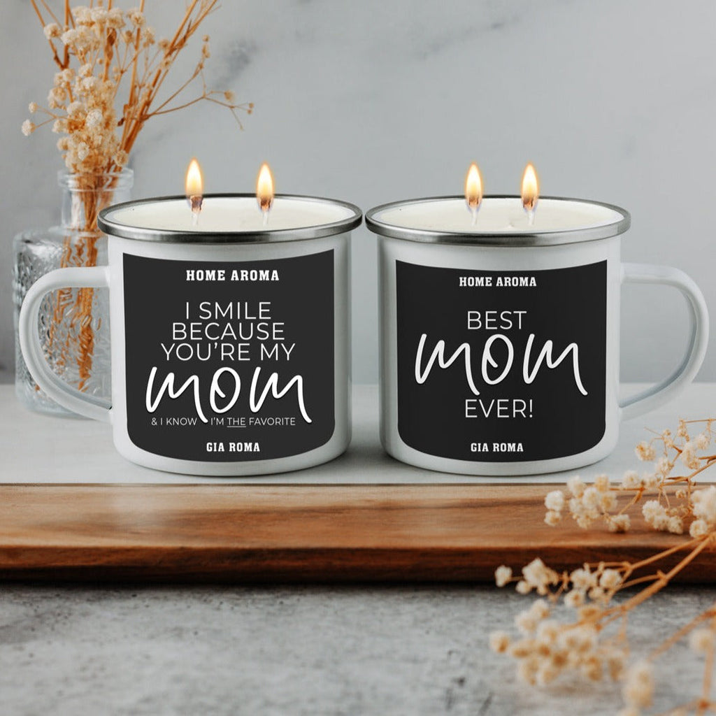 Mothers Day Candle Mug 16oz Reusable Metal Candle Soy Gift BandsCo Straps