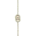 Double O Rhinestone Tennis Bracelet For Women Elegant