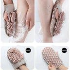 Double Sided 1PC Portable Scrub Bath Sponge For Shower Scrubber Body Cleaning Brush Elegant Gloves Shower Massage Towel Ball Bath Accessories