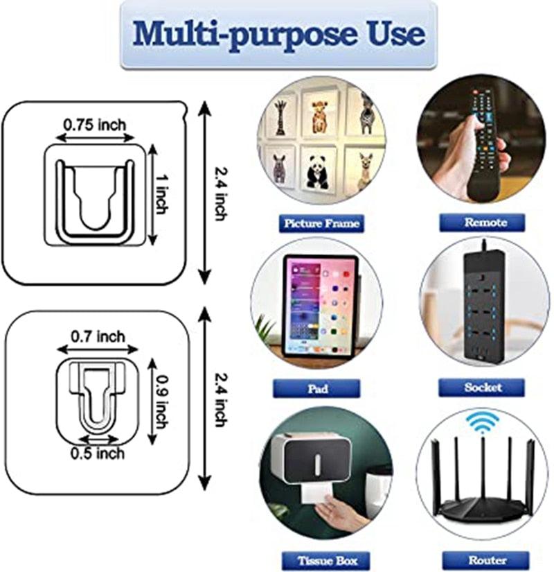 Double-Sided Adhesive Wall Hooks Hanger Strong Transparent Hooks Suction Cup Sucker Wall Storage Holder For Kitchen Bath Bathroom Kitchen Heavy Duty Self Adhesive Hooks Stevvex