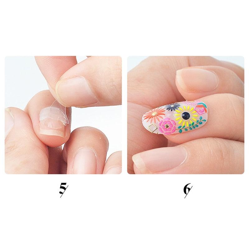 Double Sided False Nail Art Adhesive Tape Glue Sticker Tips Fake Nail Acrylic Manicure Gel Makeup Tool  Self Adhesive Nail Glue Sticker for False Nail Tips Waterproof Breathable Jelly Gel Nail Tape Glue Stickers for False Nails Tips Stevvex