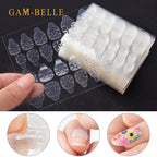 Double Sided False Nail Art Adhesive Tape Glue Sticker Tips Fake Nail Acrylic Manicure Gel Makeup Tool  Self Adhesive Nail Glue Sticker for False Nail Tips Waterproof Breathable Jelly Gel Nail Tape Glue Stickers for False Nails Tips Stevvex