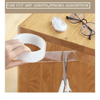 Double Sided Magic Transparent Reusable Waterproof Easy Use Tape Home Accessories Useful Multipurpose Tapes