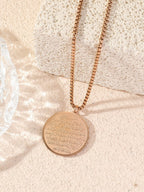 Double-Sided Titanium Steel Necklace(MAC224)(WITH GIFT BOX)