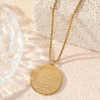 Double-Sided Titanium Steel Necklace(MAC224)(WITH GIFT BOX)