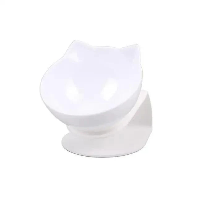 Double Transparent Non-slip Food Bowl With Protection For Cats Modern Kitten Food Bowl Pet Accessories Stevvex