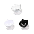 Double Transparent Non-slip Food Bowl With Protection For Cats Modern Kitten Food Bowl Pet Accessories Stevvex