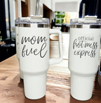 Hot Mess 40oz Tumbler With Lid And Straw - Insulated Travel Cup BandsCo Straps