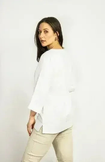 Dark Plum linen oversize top - SJB-DIAMOND ELITES