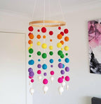 Dream Catcher Decoration Home Wind Chime Bed Bell Children's Girls Room Decor  Newborn Baby Bed Bell Dream Catcher String Pendant Kids Room Decoration Wooden Wind Chime Bed Bell Nursery Crib Bed Bell Baby Bedroom Ceiling Woven Beads Wind Chime Stevvex