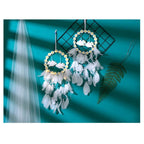 Dream Catcher Led Handmade Dream-catcher Traditional Feather Hanging Home Wall Decoration  Night Dream Catchers  Decor Ornament Wall Hanging Wind Chimes For Home Room Decoration Stevvex