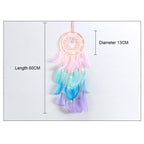 Dream Catcher Led Handmade Dream-catcher Traditional Feather Hanging Home Wall Decoration  Night Dream Catchers  Decor Ornament Wall Hanging Wind Chimes For Home Room Decoration Stevvex