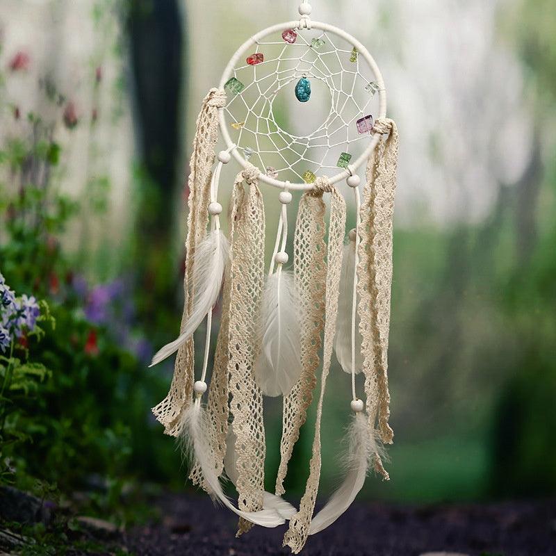 Dream Catcher Led Handmade Dream-catcher Traditional Feather Hanging Home Wall Decoration  Night Dream Catchers  Decor Ornament Wall Hanging Wind Chimes For Home Room Decoration Stevvex