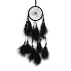 Dream Catcher Wall Decor with White Feathers Indian Style Dream-catcher Moon Handmade Wind Chimes Wall Ornament Girls Room Decoration Feather Dream Catcher For Kids Women Wedding Bohemian Wall Decor Stevvex