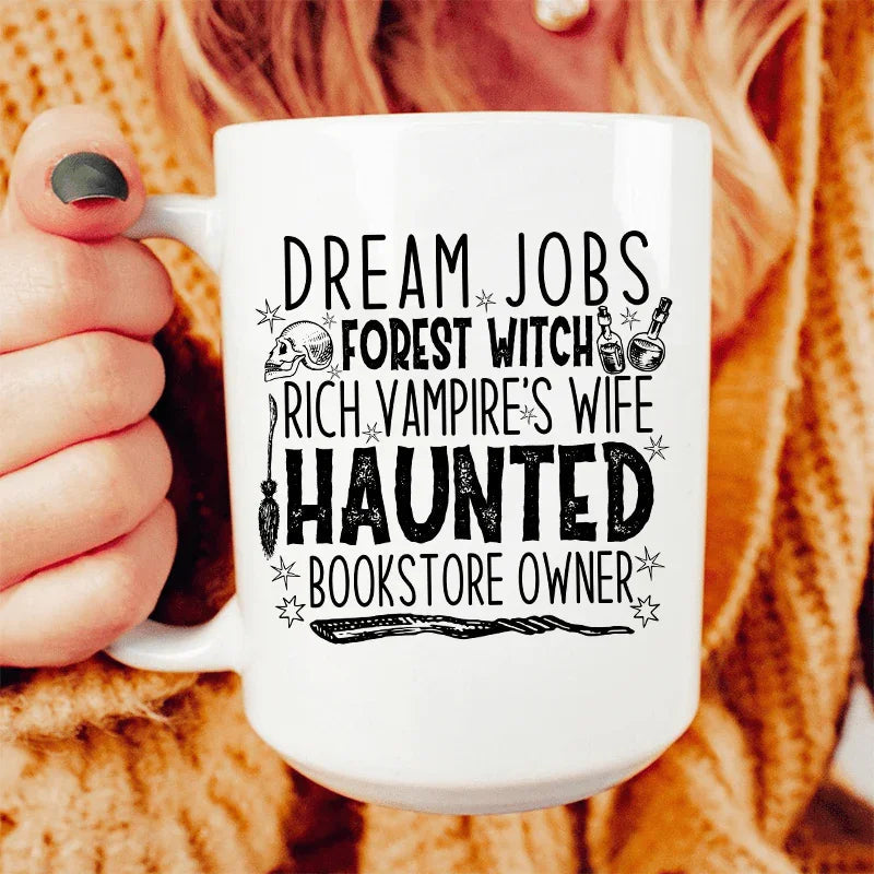 Dream Jobs Halloween Ceramic Mug 15 oz Peachy Sunday