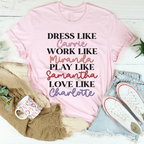 Dress Like Carrie Work Like Miranda Play Like Samantha Tee Peachy Sunday