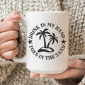 Drink In My Hand Toes In The Sand  Ceramic Mug 15 oz Peachy Sunday
