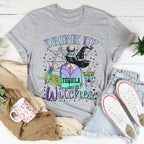 Drink Up Witches Tequila Tee Peachy Sunday