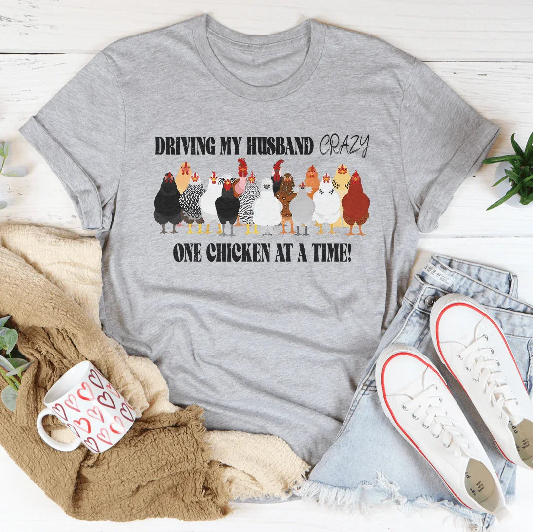 Driving My Husband Crazy Tee Peachy Sunday