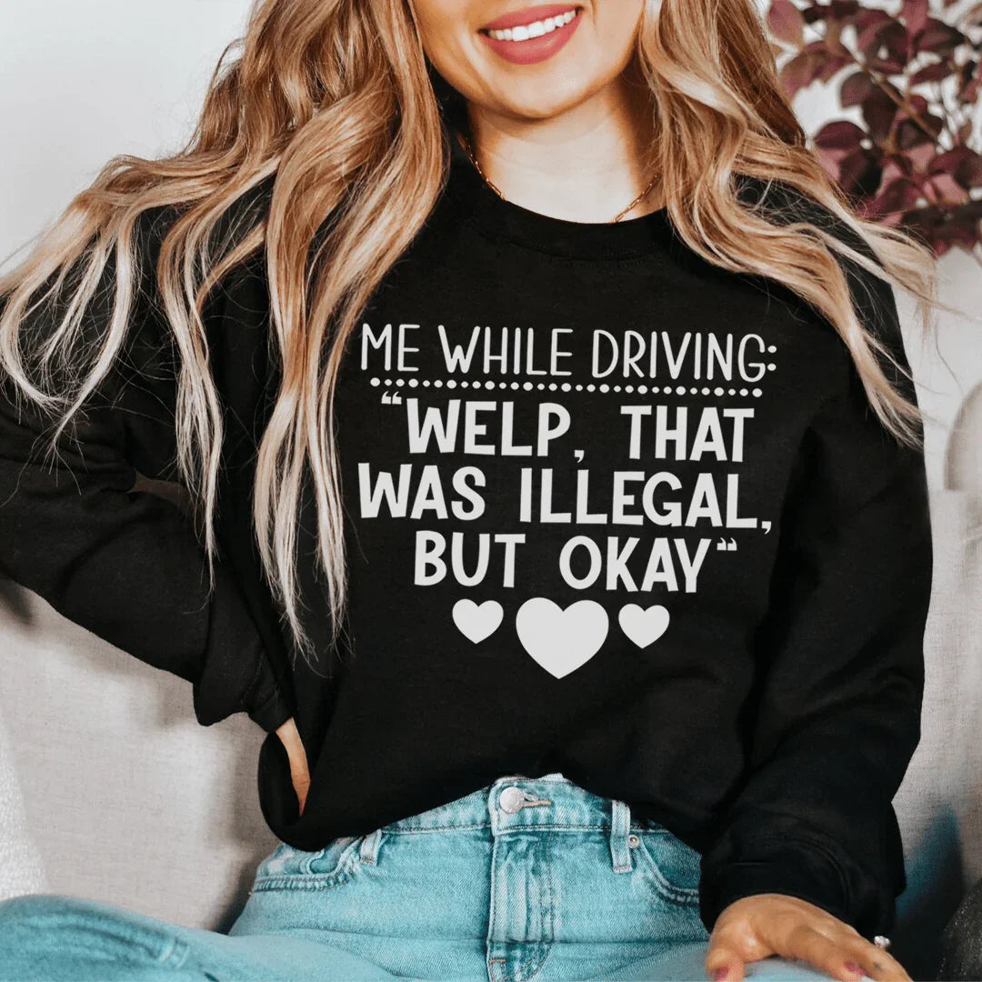 Driving Sweatshirt Peachy Sunday