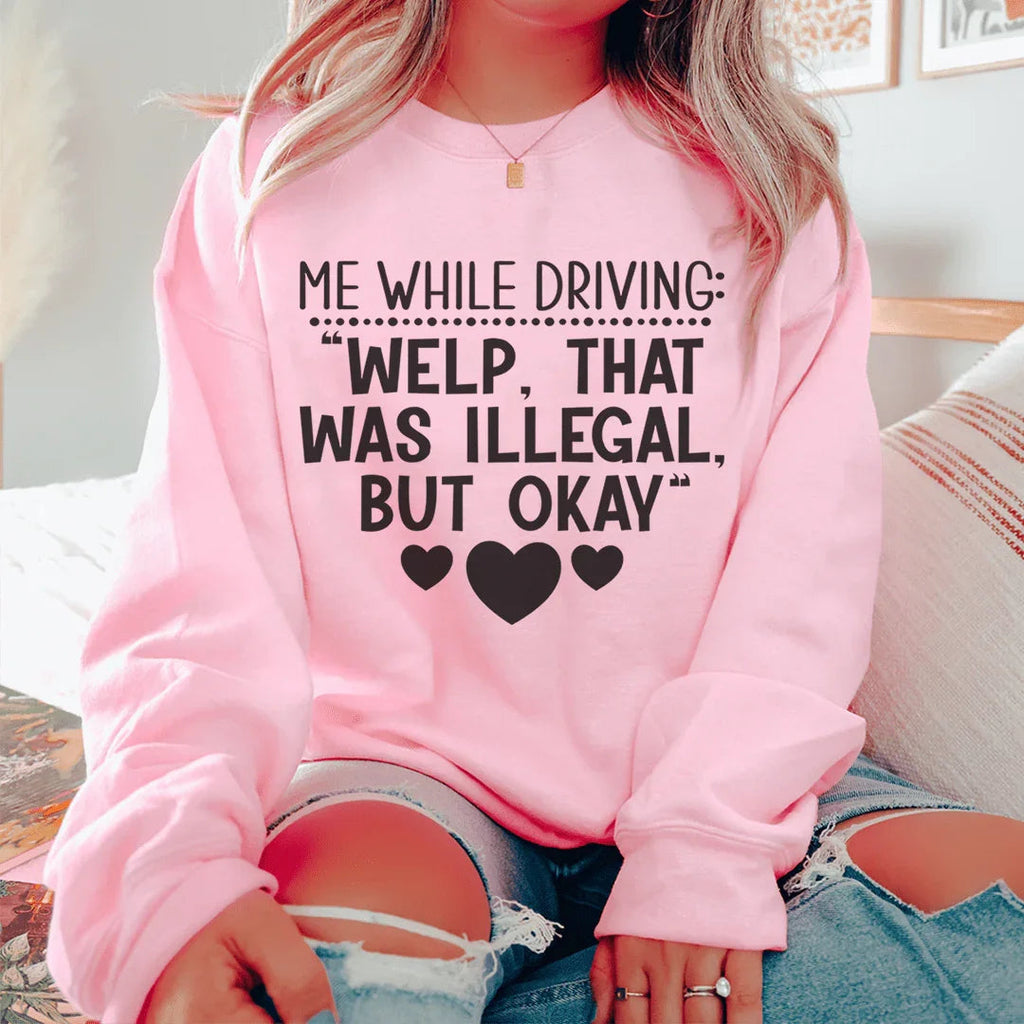Driving Sweatshirt Peachy Sunday