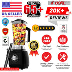 5 Core 2L Professional Countertop Blender For Kitchen 68 Oz 2000W High Speed BPA Free 6 Titanium Blade Smoothie Blender Electric For Soup Shake Juice Multi-Speed Manual JB 2000 M EasyOptionXY LLC