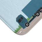 Truck On The Road Bath Mat EasyOptionXY LLC