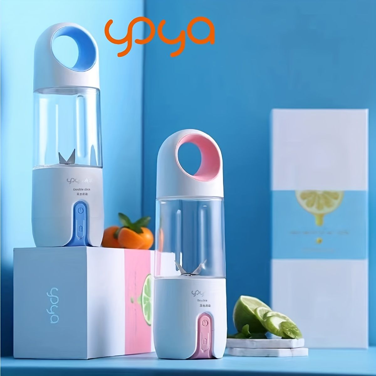 Fruit Juicer Blender Juice Cup Mini Electric USB Portable Rechargeable Travel High Quality 480ml 4 Blades EasyOptionXY LLC