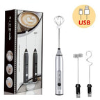 Milk Frothers Electric Wireless Handheld Blender With USB Electrical Mini Coffee Maker Whisk Mixer For Coffee Cappuccino Cream EasyOptionXY LLC