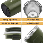 12 oz Stainless Steel Vacuum Insulated Tumbler - Coffee Travel Mug Spill Proof with Lid - T hermos Cup for Keep Hot/Ice Coffee; Tea and Beer EasyOptionXY LLC