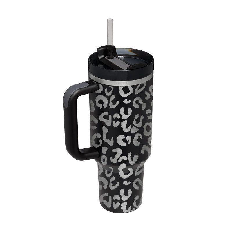 40oz Adventure Quencher Tumbler T hermos Vacuum Cups With Handle Stainless Steel Travel Water Cup Stay Ice Cold Car Coffee Mug EasyOptionXY LLC
