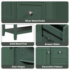 36\" Bathroom Vanity with Sink Combo, One Cabinet and Three Drawers, Solid Wood and MDF Board