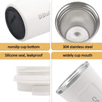 12 oz Stainless Steel Vacuum Insulated Tumbler - Coffee Travel Mug Spill Proof with Lid - T hermos Cup for Keep Hot/Ice Coffee; Tea and Beer EasyOptionXY LLC