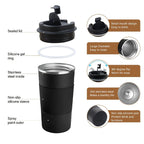 1pc; Stainless Steel Vacuum Insulated Tumbler; Coffee Travel Mug Spill Proof With Lid; T hermos Cup For Keep Hot/Ice Coffee; Tea And Beer