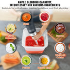 VEVOR Commercial Immersion Blender, 500 Watt Heavy Duty Hand Mixer, Variable Speed Kitchen Stick Mixer with 304 Stainless Steel Blade, Multi-Purpose Portable Mixer for Soup, Smoothie, Puree, Baby Food EasyOptionXY LLC