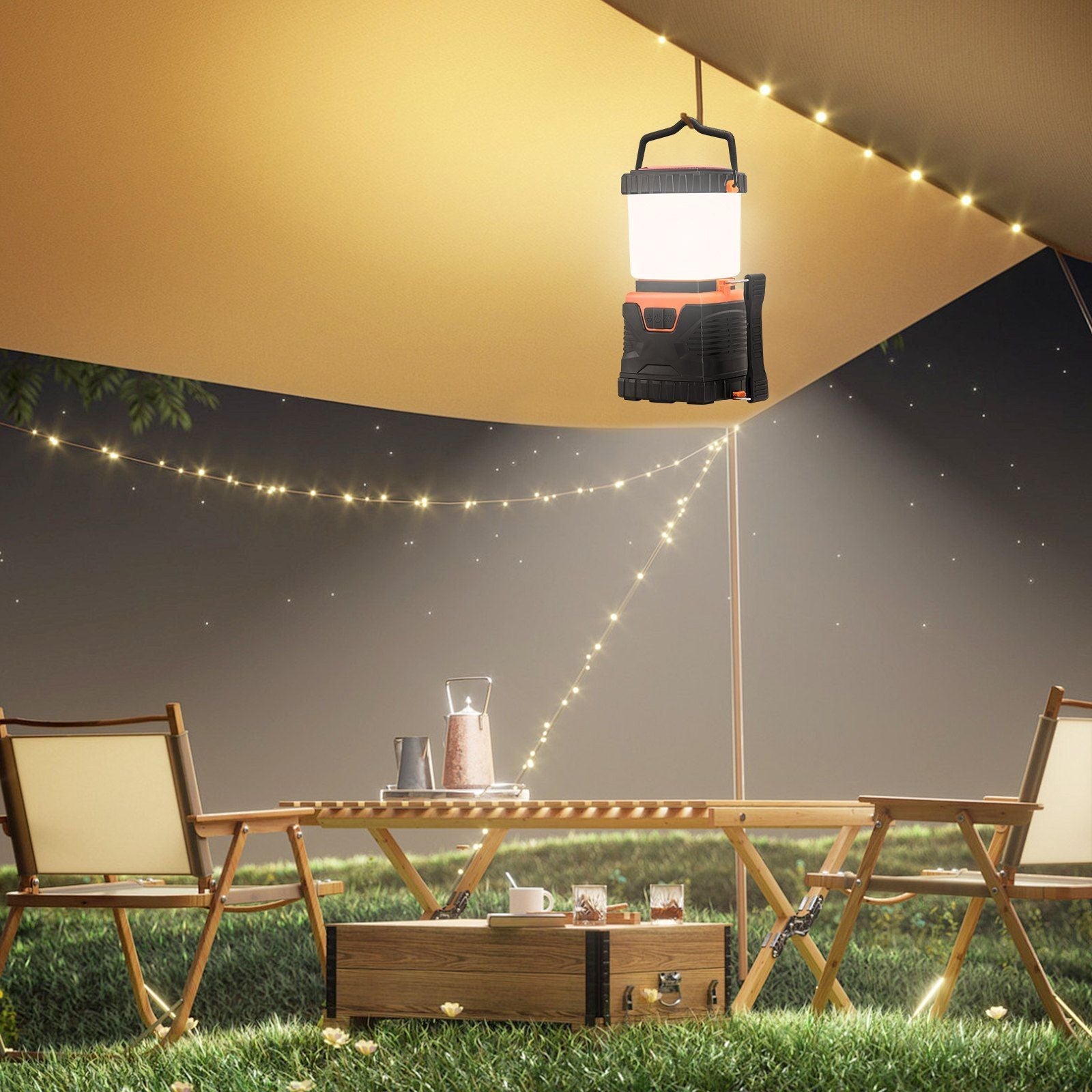 LED Camping Lantern Rechargeable Portable 1000LM for Outdoor Adventure EasyOptionXY LLC