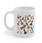 Floating Chess Pieces Ceramic Mug 11oz