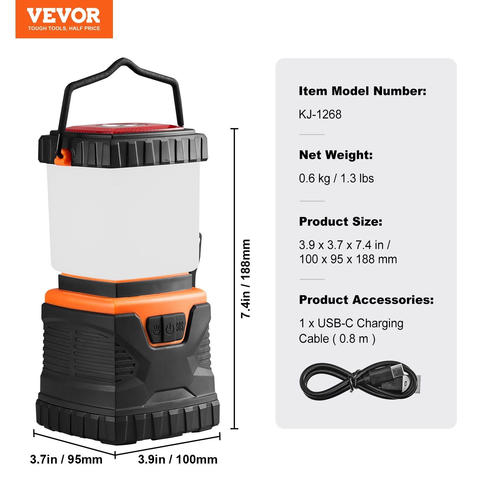 LED Camping Lantern Rechargeable Portable 1000LM for Outdoor Adventure EasyOptionXY LLC