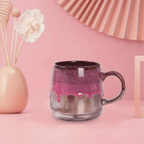 Large Ceramic Coffee Mug, 21 Oz, Gilt Pink Big Tea Cup for Office and Home, Dishwasher and Microwave Safe…