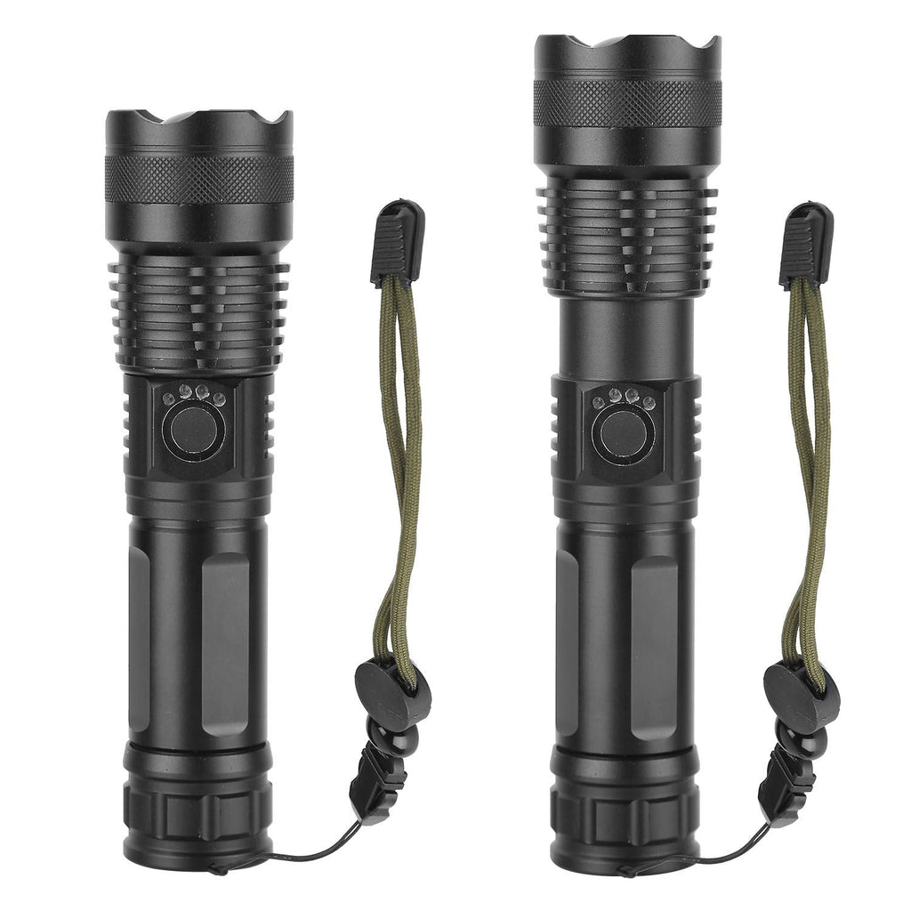 Tactical LED Flashlight Zoomable Rechargeable Search Light Torch 50000LM with 5Modes SOS Night Light For Night Walking Adventures EasyOptionXY LLC