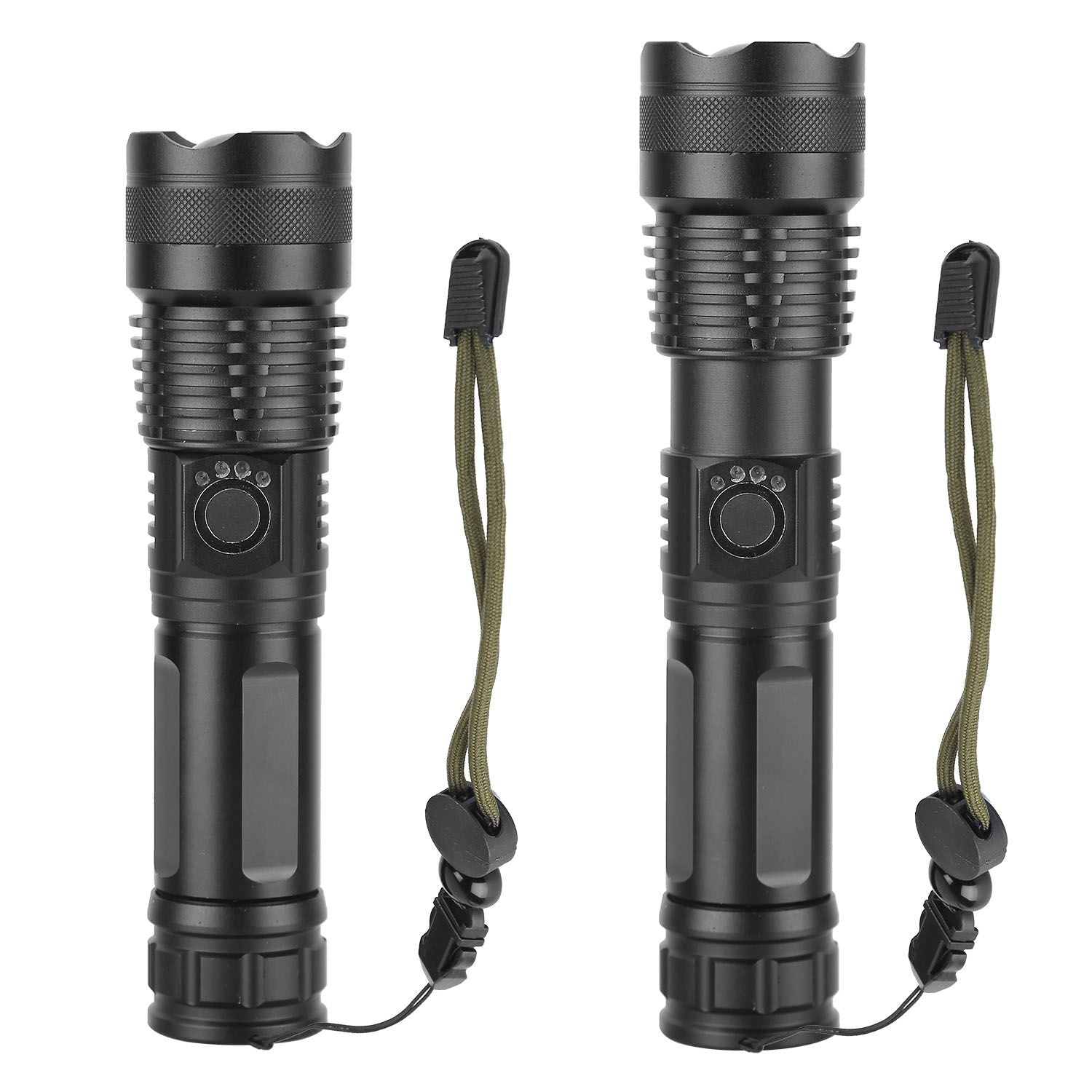 Tactical LED Flashlight Zoomable Rechargeable Search Light Torch 50000LM with 5Modes SOS Night Light For Night Walking Adventures EasyOptionXY LLC