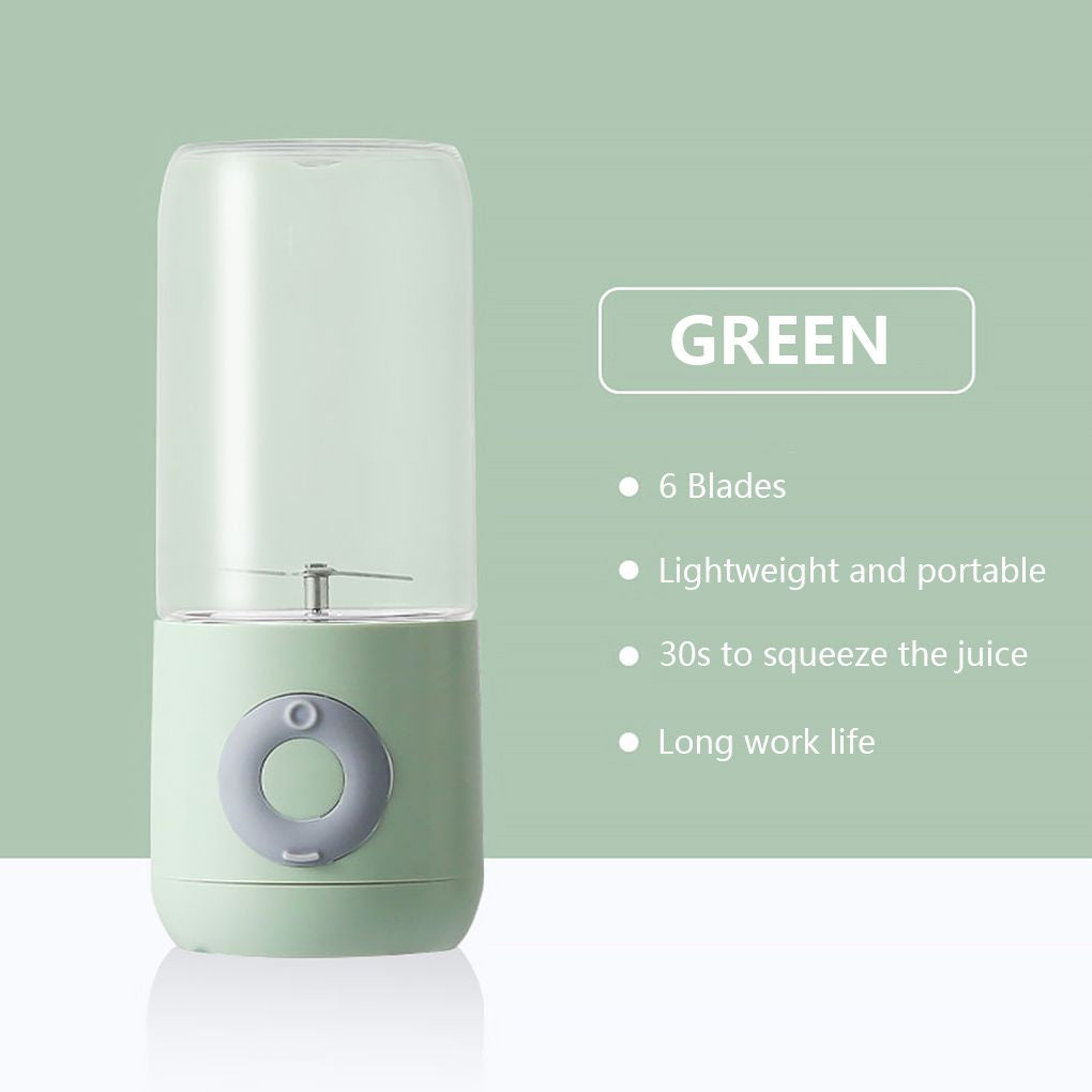 500ML Mini Portable Mixer Cup; Fruit Veggie Juicer; Portable Blender For Fresh Juice; Fresh Juice Blender; Blender Cup Electric; Personal Size Blender For Shakes; and Smoothies; USB Charging Blender EasyOptionXY LLC